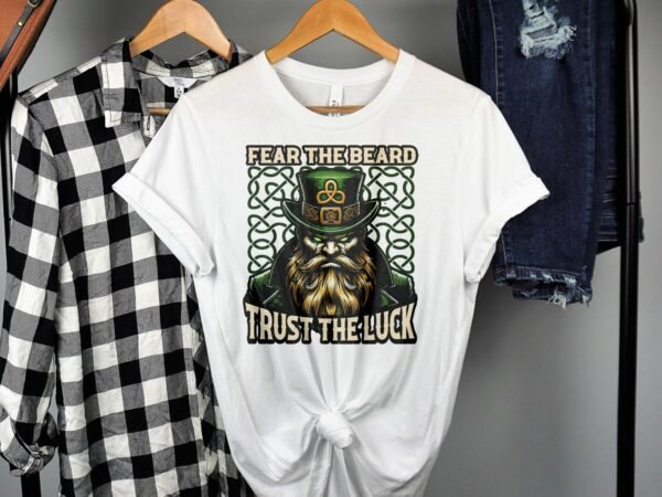 Irischer Ginger Bart Saint Patricks Day TShirt St. Paddy Glücksklee Outfit Lustiges Kleeblatt TShirt Festival Party Tee - Image 2
