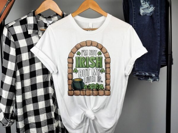 Lustiges irisches T-Shirt, Irland humorvoller Spruch, St. Patricks Day Geschenk, witzige Liver Grafik, irische Feiertag Kleidung - Image 2