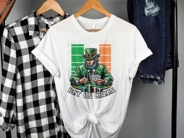 Lustiges St. Patrick's Day T-Shirt, Poker Casino Hemd, Poker Karten Irland, Glücklicher Kobold T-Shirt, Lustiges Casino Geschenk - Image 2