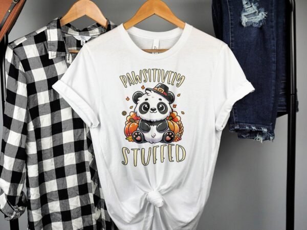 Herbstliches Erntedankfest T-Shirt, Traditionell Amerika Kanada Top, Lustiges Feiertags Haustier Motiv Shirt, Festliches Verkleidung Tee - Image 2