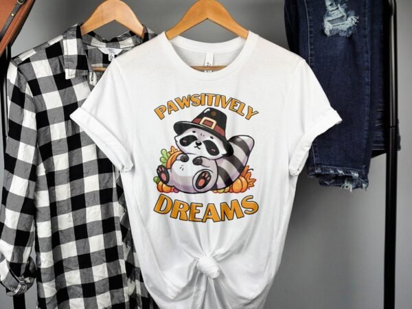 Herbstliches Erntedankfest T-Shirt, Traditionell Amerika Kanada Top, Lustiges Feiertags Haustier Motiv Shirt, Festliches Verkleidung Tee - Image 2
