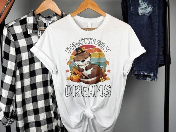 Herbstliches Erntedankfest T-Shirt, Traditionell Amerika Kanada Top, Lustiges Feiertags Haustier Motiv Shirt, Festliches Verkleidung Tee - Image 2