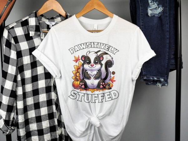 Herbstliches Erntedankfest T-Shirt, Traditionell Amerika Kanada Top, Lustiges Feiertags Haustier Motiv Shirt, Festliches Verkleidung Tee - Image 2