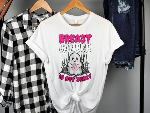 Kampf Stärke Hoffnung Brustkrebs Bewusstsein T-Shirt, Vorsorgeuntersuchung Gesundheit Tee, Hilfe Symbol der Solidarität Pinke Schleife Top - Image 2