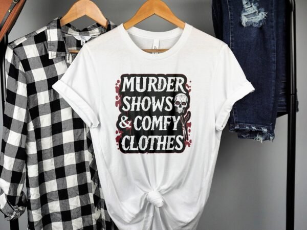 Liebhaber Kriminalfälle True Crime T-Shirt, Horror Geschichten für Krimi Fans Tee, Rätsel Abenteuer Verbrecher Top, Ermittlungen Shirt - Image 2