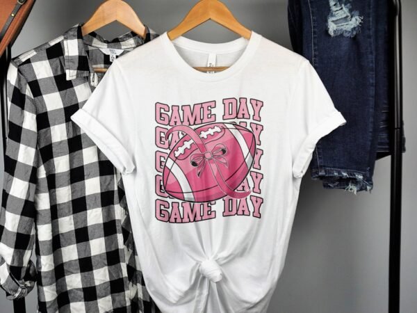 Kampf Stärke Hoffnung Brustkrebs Bewusstsein T-Shirt, Vorsorgeuntersuchung Gesundheit Tee, Hilfe Symbol der Solidarität Pinke Schleife Top - Image 2