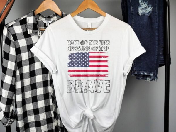 Nationalfeiertag T-Shirt USA 4 Juli Outfit Veteran Patrioten Look Freiheit Style Amerika Rot Weiß Blau Flaggen Design Freiheitsstatue Stolz - Image 2