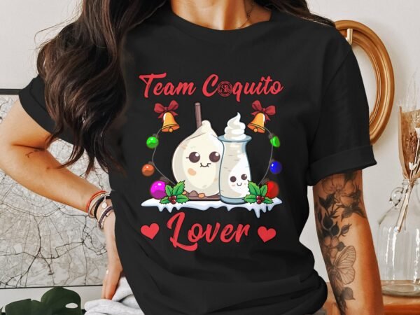 Tropisches Coquito Weihnachten T-Shirt, Traditionelles Kokosnuss Urlaubsgetränk Shirt, Festliches Puerto Rico Karibik Tee, Kokos Reisetop - Image 3