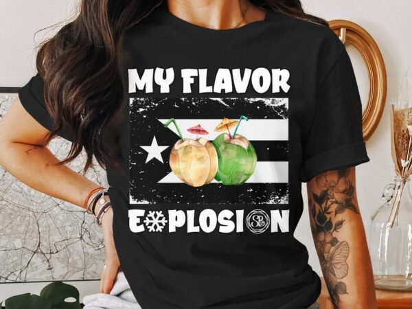 Tropisches Coquito Weihnachten T-Shirt, Traditionelles Kokosnuss Urlaubsgetränk Shirt, Festliches Puerto Rico Karibik Tee, Kokos Reisetop - Image 3