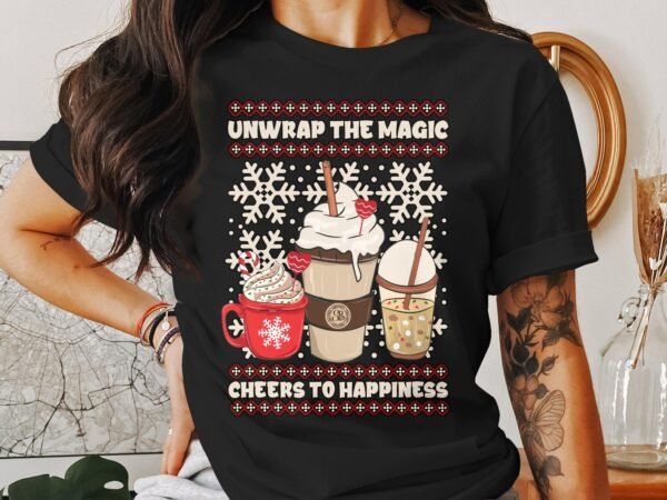 Tropisches Coquito Weihnachten T-Shirt, Traditionelles Kokosnuss Urlaubsgetränk Shirt, Festliches Puerto Rico Karibik Tee, Kokos Reisetop - Image 3