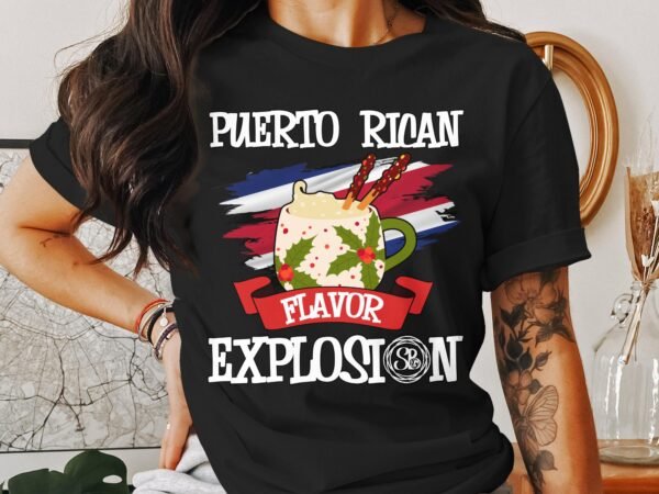 Tropisches Coquito Weihnachten T-Shirt, Traditionelles Kokosnuss Urlaubsgetränk Shirt, Festliches Puerto Rico Karibik Tee, Kokos Reisetop - Image 3
