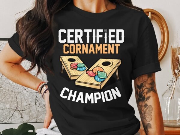 Cornhole Gartenspiel T-Shirt, Camping Freizeitspiel Shirt, Turniersieger Outfit, Wurfsack Holzbrettspiel Tee, Sommer Outdoor-Spiel Champ - Image 3