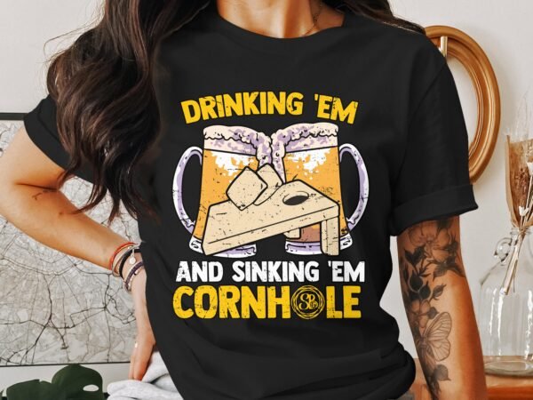 Cornhole Gartenspiel T-Shirt, Camping Freizeitspiel Shirt, Familien Sieger Outfit, Wurfsack Holzbrettspiel Tee, Sommer Outdoor-Spiel Champ - Image 3