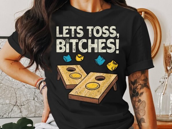 Wurfsack Gartenspiel T-Shirt, Grillparty Freizeitspiel Shirt, Turniersieger Outfit, Cornhole Holzbrettspiel Tee, Sommer Wurfspiel Champ - Image 3