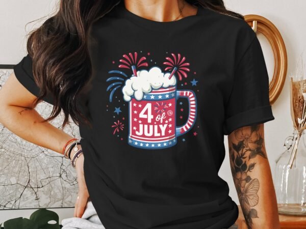 Independence Day Shirt Amerika T-Shirt USA Flagge Shirt 4 Juli Outfit Patrioten Look Freiheit Shirt Sommergetränk Style Feiertag Kleidung - Image 3