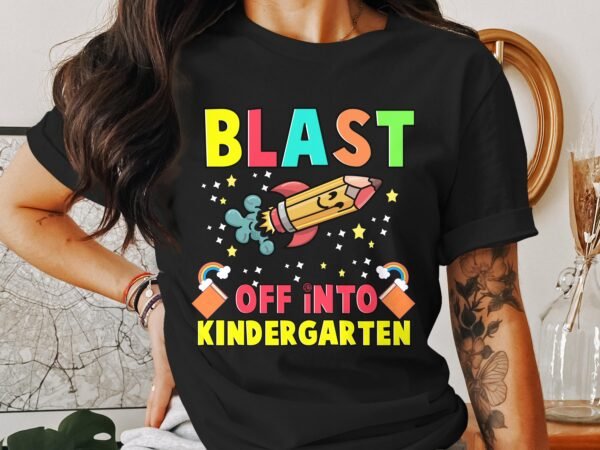 Kindergarten Team Shirt Rakete T-Shirt Kindergartenbetreuer Teamkleidung für Kindergarten Kita-Shirt für Kindererzieher Schulvorbereitung - Image 3