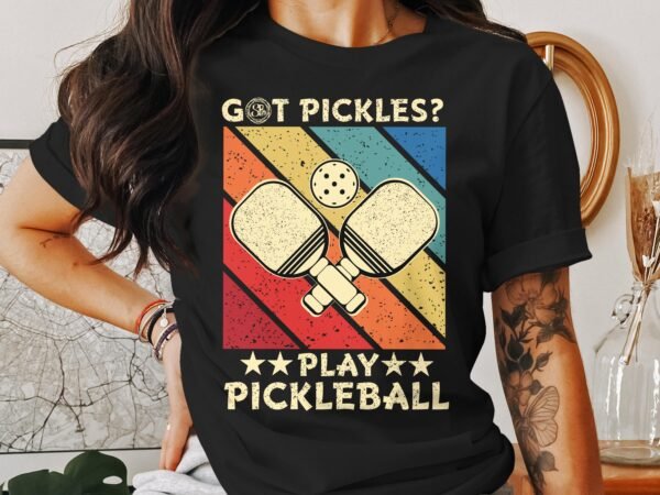 Retro Pickleball Spieler T-Shirt, Geschenk für Sportliebhaber, Vintage Schläger Motiv Fan Tee, Lustiges Outdoor-Aktivität Team Shirt - Image 3