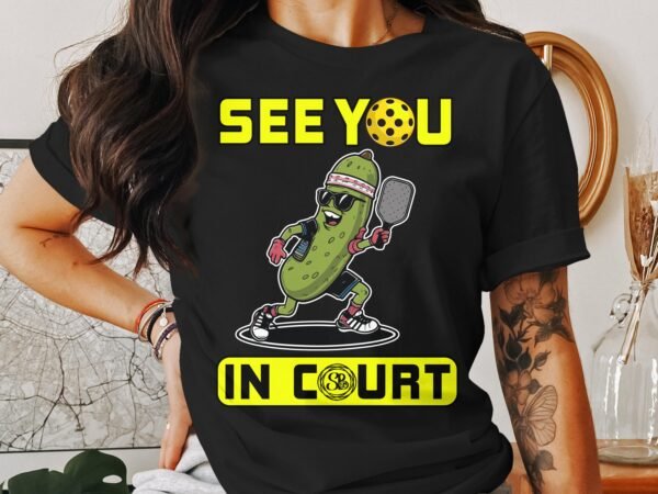 Pickleball Spieler T-Shirt, Geschenk für Sportliebhaber, Pickleballschläger Motiv Fan Tee, Lustiger Spruch Outdoor-Aktivität Team Shirt - Image 3