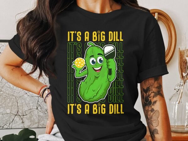 Pickleball Spieler T-Shirt, Geschenk für Sportliebhaber, Originelles Dill-Gurke Motiv Fan Tee, Lustiges Outdoor-Aktivität Sportler Shirt - Image 3