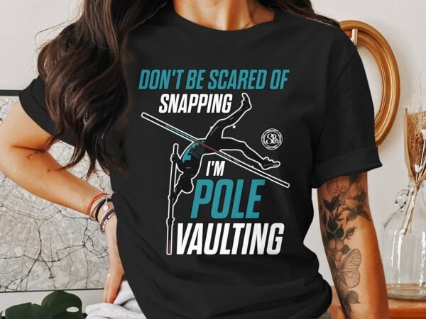 Lustiger Pole Vaulting TShirt, Geschenke für Stabhochsprungliebhaber, Sportliche Bekleidung für Pole Vault Enthusiasten, Pole Vaulting Humor - Image 3