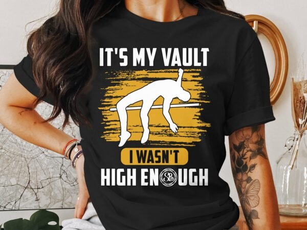 Lustiges T-Shirt fuer Sportler, Tolles Geschenk fuer Leichtathleten, Baumwoll T-Shirt mit Spruch, Hochsprung Grafik T-Shirt - Image 3