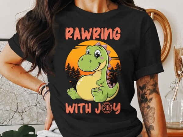 Umstandsmode T-Shirt Pregasaurus Werdende Eltern Baby Im Bauch Dino Motiv Schwangerschaftsoutfit Mama in Erwartung Schwangerschaft Shirt - Image 3