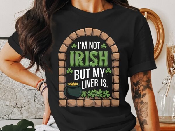 Lustiges irisches T-Shirt, Irland humorvoller Spruch, St. Patricks Day Geschenk, witzige Liver Grafik, irische Feiertag Kleidung - Image 3
