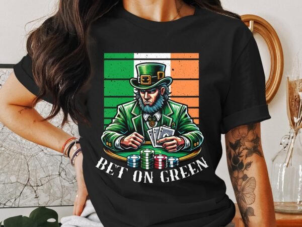Lustiges St. Patrick's Day T-Shirt, Poker Casino Hemd, Poker Karten Irland, Glücklicher Kobold T-Shirt, Lustiges Casino Geschenk - Image 3