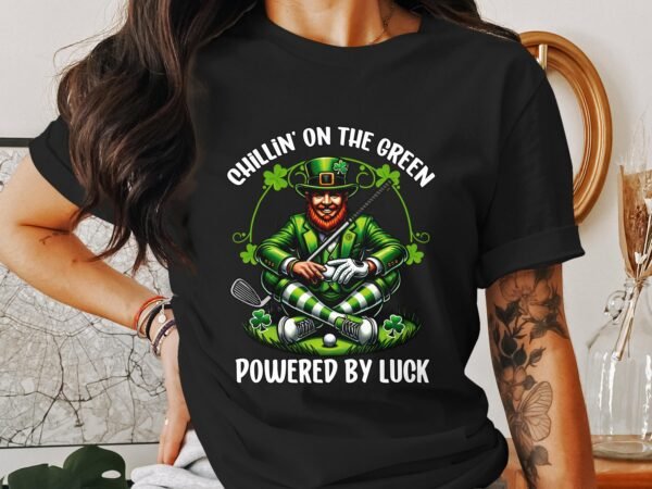 St. Patricks Day Golf Shirt, Chillin On The Green Shirt, Lustiger Golf-Lehrer, Gruesse Kleidung, Geschenk für Golfer - Image 2
