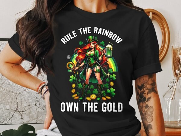 Lustiges St Patrick's Day Shirt, Irische Pride T-Shirt, Glücklicher Kleeblatt Beer Shirt, Grüne Irish eigene das Gold Hemd - Image 2