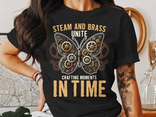 Vintage Futuristisches Steampunk T-Shirt, Retro Fantasiewelt Kostüm, Retro Dampfantrieb Shirt, Industriell Viktorianisches Top, Zahnrad Tee - Image 3