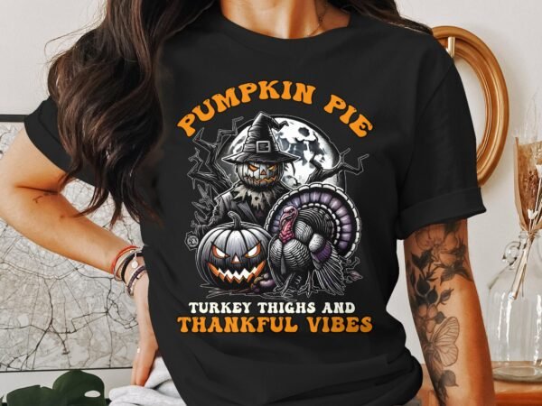 Herbstliches Erntedankfest T-Shirt, Traditionell Amerika Kanada Top, Lustiges Dino T-Rex Truthahn Shirt, Festliches Geflügel Kürbis Tee - Image 3