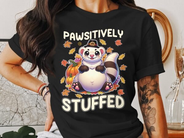 Herbstliches Erntedankfest T-Shirt, Traditionell Amerika Kanada Top, Lustiges Feiertags Haustier Motiv Shirt, Festliches Verkleidung Tee - Image 3