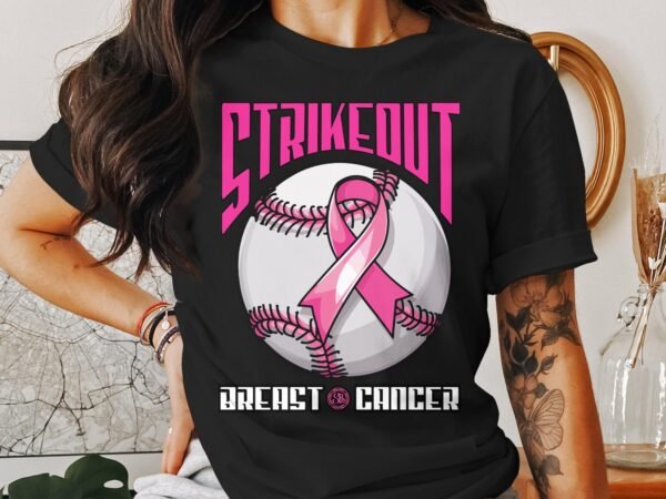 Kampf Stärke Hoffnung Brustkrebs Bewusstsein T-Shirt, Vorsorgeuntersuchung Gesundheit Tee, Hilfe Symbol der Solidarität Pinke Schleife Top - Image 3