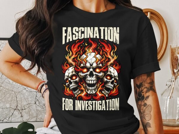Kriminalfälle True Crime T-Shirt, Faszinierte Aufklärung Geschichten für Krimi Fans Tee, Rätsel Schädel Verbrecher Top, Ermittlungen Shirt - Image 3