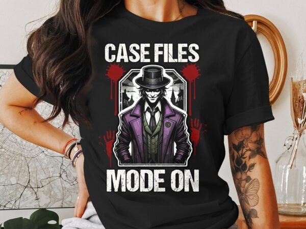 Kriminalfall True Crime T-Shirt, Geheimnis Horror Geschichten für Krimi Fans Tee, Rätsel Verdächtiger Detektiv Top, Joker Ermittlungen Shirt - Image 3