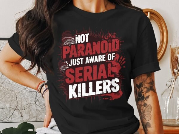 Kriminalfall True Crime T-Shirt, Paranoide Horror Geschichten für Krimifans Tee, Abenteuerliebhaber Verbrecher Top, Motiv Ermittlungen Shirt - Image 3