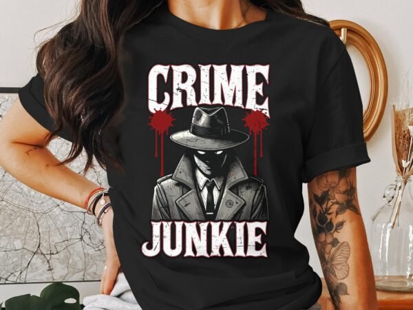 Kriminalfälle Mörder True Crime T-Shirt, Mystische Horror Geschichten für Krimi Fans Tee, Rätsel Junkie Verbrecher Top, Ermittlungen Shirt - Image 3