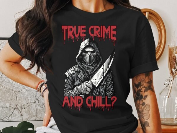 Kriminalfälle True Crime T-Shirt, Mystische Horror Geschichten für Krimi Fans Tee, Rätsel Maskierter Verbrecher Top, Ermittlungen Shirt - Image 3