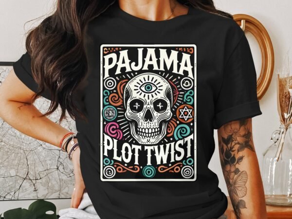 Kriminalfälle Tarot Karten T-Shirt, Mystische Tarotkarten für Krimi Fans Tee, Esoterik Kartenlegen Detektiv Top, Tarotdeck Wahrsager Shirt - Image 3
