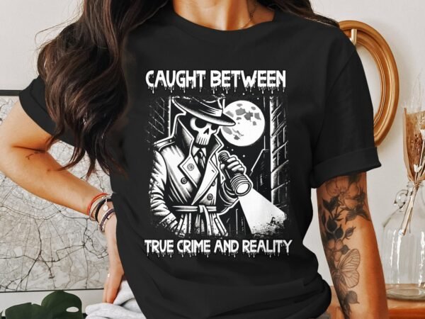 Kriminalfälle True Crime T-Shirt, Mystische Horror Geschichten für Krimi Fans Tee, Rätsel Geheimnisvoll Verbrecher Top, Ermittlungen Shirt - Image 3