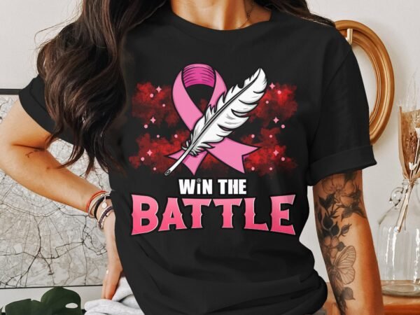 Kampf Stärke Hoffnung Brustkrebs Bewusstsein T-Shirt, Vorsorgeuntersuchung Gesundheit Tee, Hilfe Symbol der Solidarität Pinke Schleife Top - Image 3
