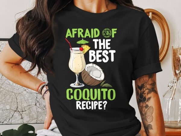 Tropisches Coquito Weihnachten T-Shirt, Traditionelles Kokosnuss Urlaubsgetränk Shirt, Festliches Puerto Rico Karibik Tee, Kokos Reisetop - Image 3