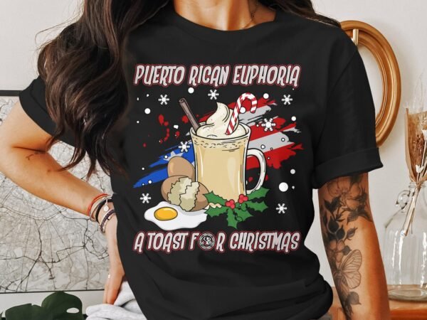 Tropisches Coquito Weihnachten T-Shirt, Traditionelles Kokosnuss Urlaubsgetränk Shirt, Festliches Puerto Rico Karibik Tee, Kokos Reisetop - Image 3