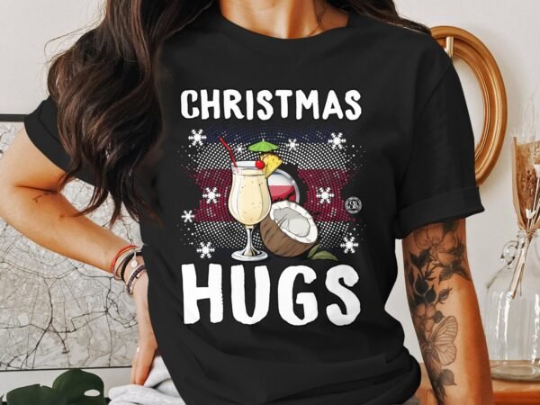 Tropisches Coquito Weihnachten T-Shirt, Traditionelles Kokosnuss Urlaubsgetränk Shirt, Festliches Puerto Rico Karibik Tee, Kokos Reisetop - Image 3