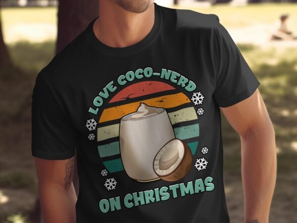 Tropisches Coquito Weihnachten T-Shirt, Traditionelles Kokosnuss Urlaubsgetränk Shirt, Festliches Puerto Rico Karibik Tee, Kokos Reisetop - Image 5