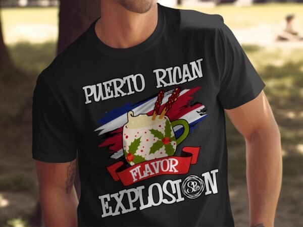 Tropisches Coquito Weihnachten T-Shirt, Traditionelles Kokosnuss Urlaubsgetränk Shirt, Festliches Puerto Rico Karibik Tee, Kokos Reisetop - Image 5