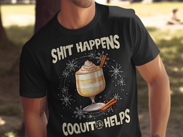 Tropisches Coquito Weihnachten T-Shirt, Traditionelles Kokosnuss Urlaubsgetränk Shirt, Festliches Puerto Rico Karibik Tee, Kokos Reisetop - Image 5