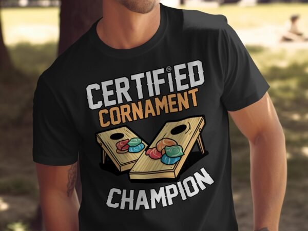 Cornhole Gartenspiel T-Shirt, Camping Freizeitspiel Shirt, Turniersieger Outfit, Wurfsack Holzbrettspiel Tee, Sommer Outdoor-Spiel Champ - Image 5