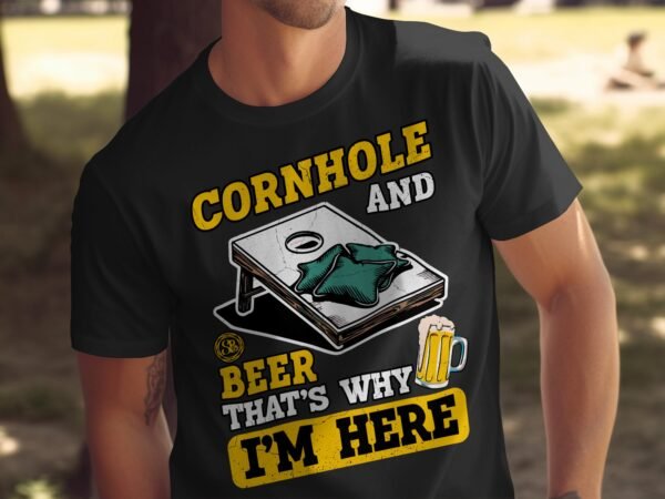 Cornhole Gartenspiel T-Shirt, Camping Freizeitspiel Shirt, Familien Sieger Outfit, Wurfsack Holzbrettspiel Tee, Sommer Outdoor-Spiel Champ - Image 5